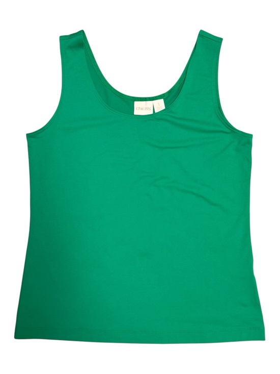Chico's Tops - Chico's Green Stretch Basics Essential Tank Top Size 1 (Medium)
